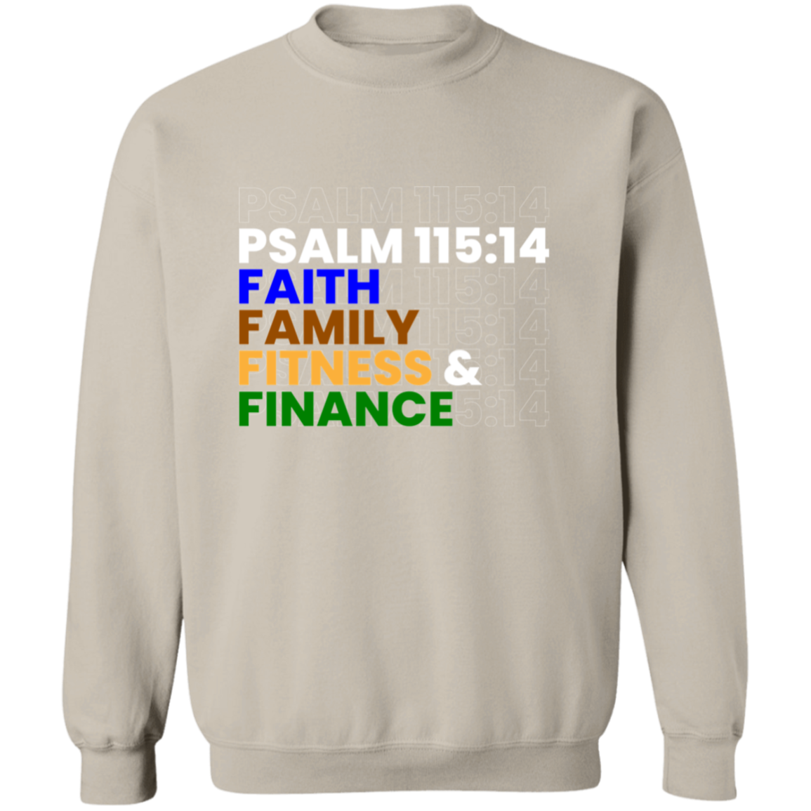 FAITH FAMILY FITNESS & FINANCE Pullover Sweatshirt
