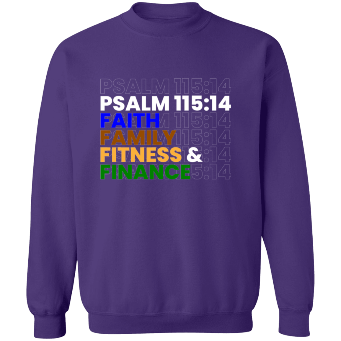 FAITH FAMILY FITNESS & FINANCE Pullover Sweatshirt
