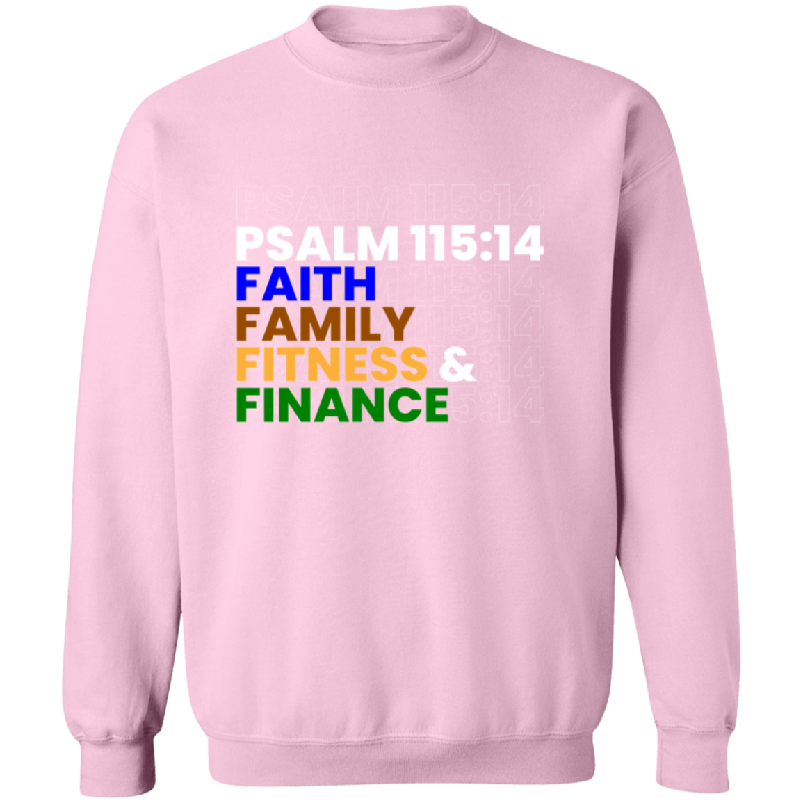 FAITH FAMILY FITNESS & FINANCE Pullover Sweatshirt