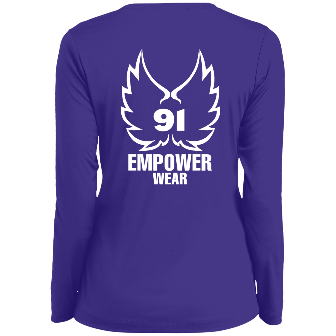 DREAM BIG PRAY BIGGER Moisture-Wicking Long Sleeve V-Neck Tee