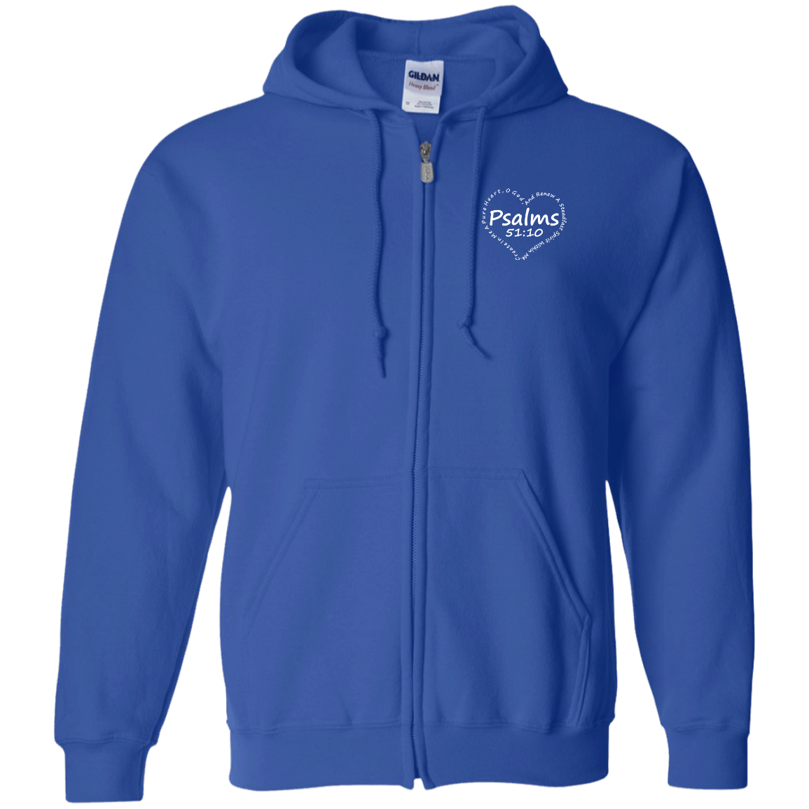 BLESSED WITH A DOPE HEART Zip Up Hooded Sweatshirt