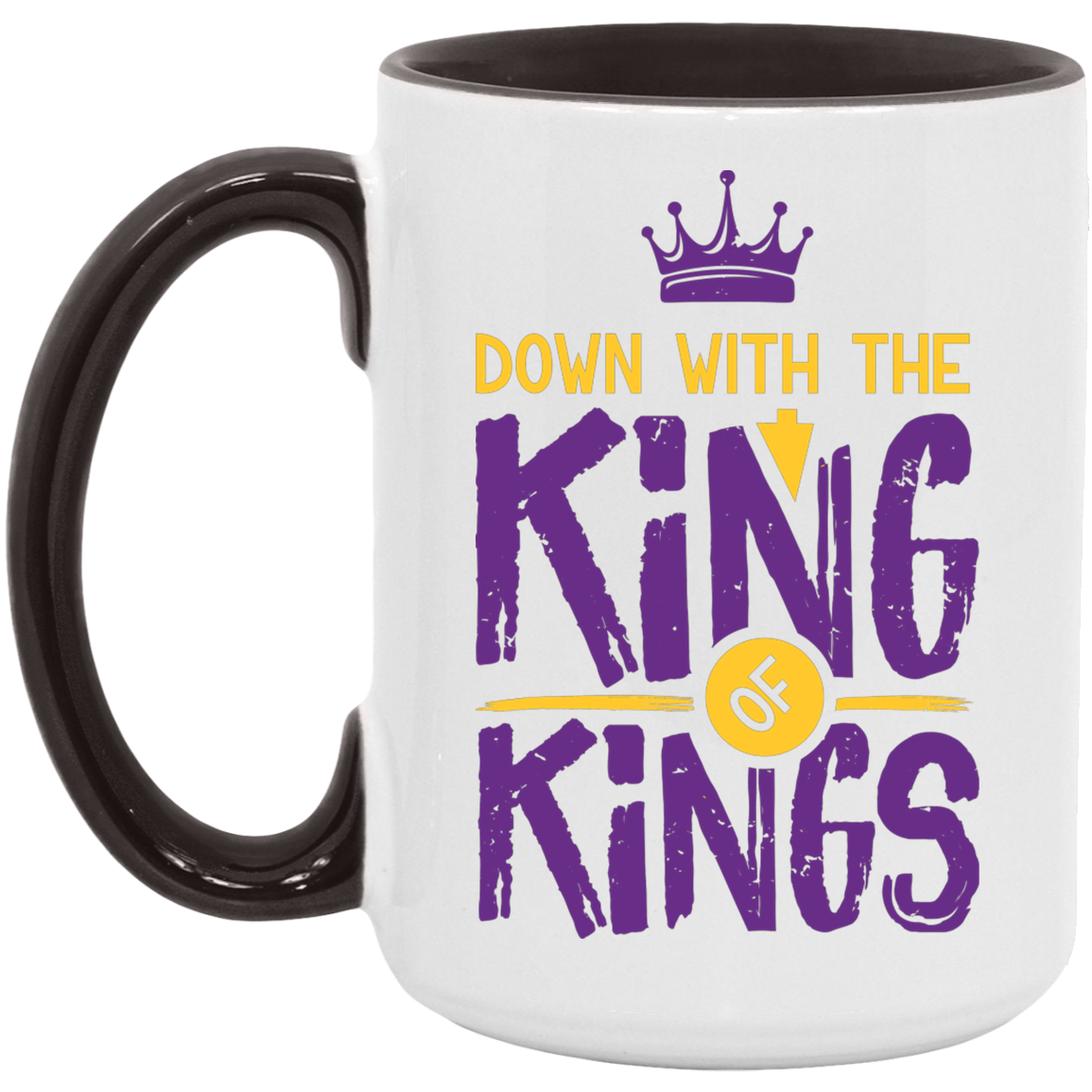 DOWN WITH THE KING 15OZ 15oz. Accent Mug