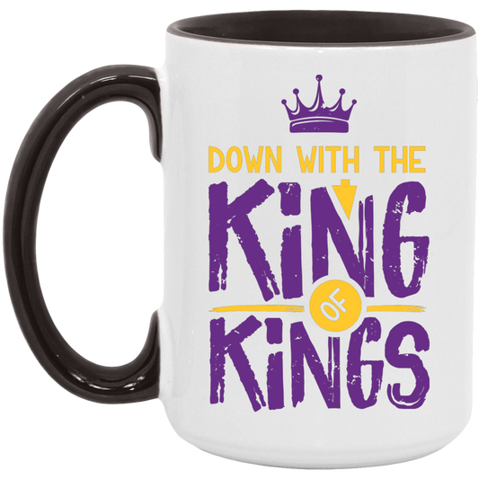DOWN WITH THE KING 15OZ 15oz. Accent Mug