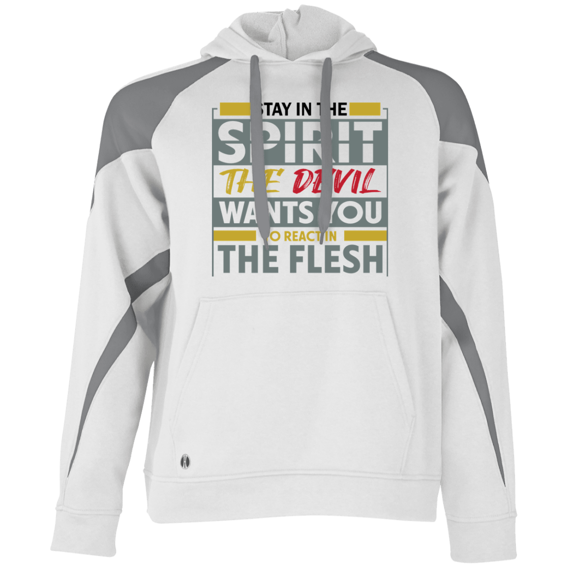STAY IN THE SPIRIT Colorblock Fleece Hoodie