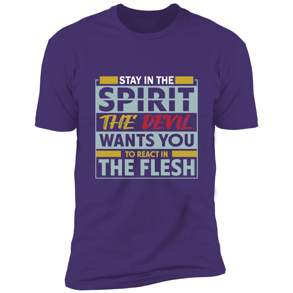 STAY IN THE SPIRIT Short Sleeve WHT Tee