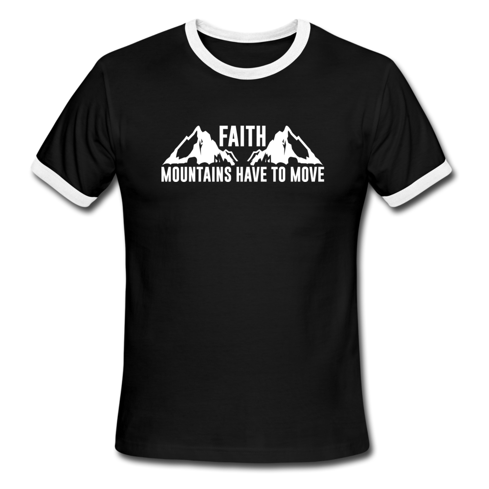 FAITH MOUNTAINS HAVE TO MOVE TEE - black/white