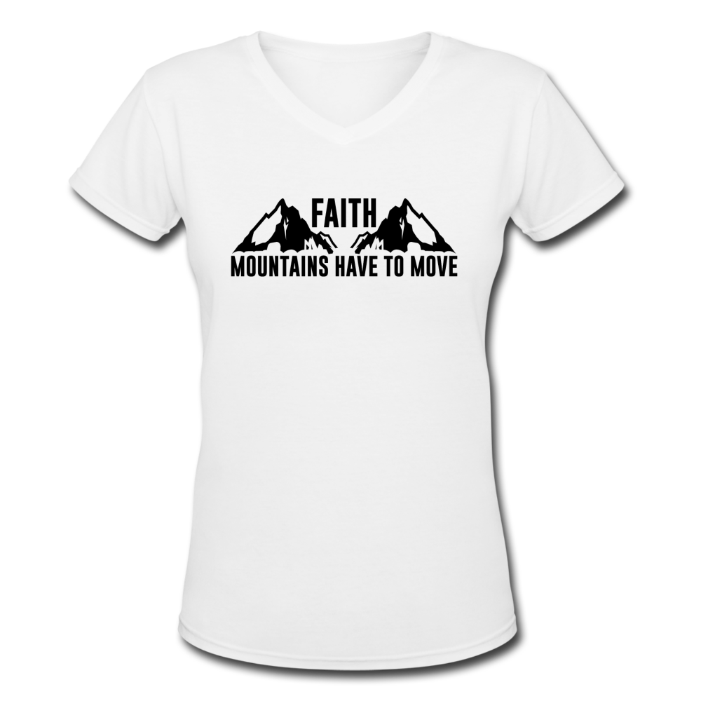 FAITH MOUNTAINS HAVE TO MOVE T-Shirt - white