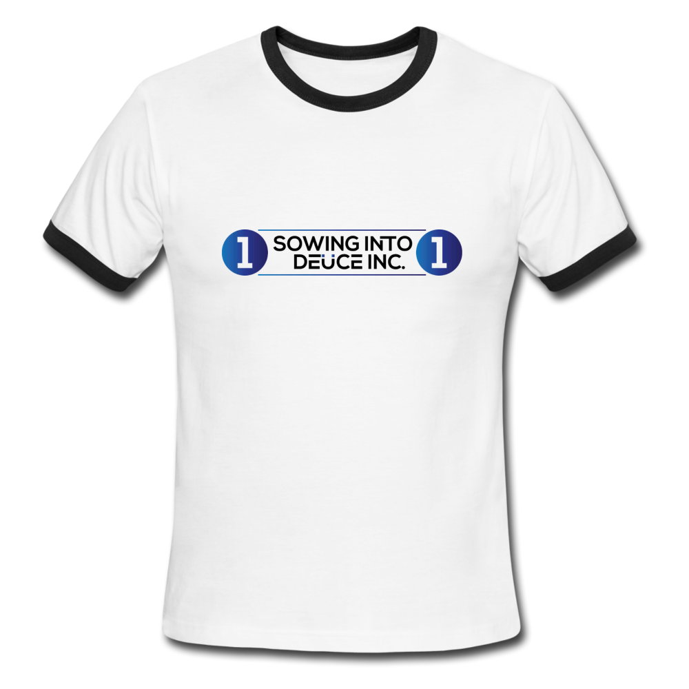 1 SOWING INTO 1 DEUCE INC T-Shirt - white/black