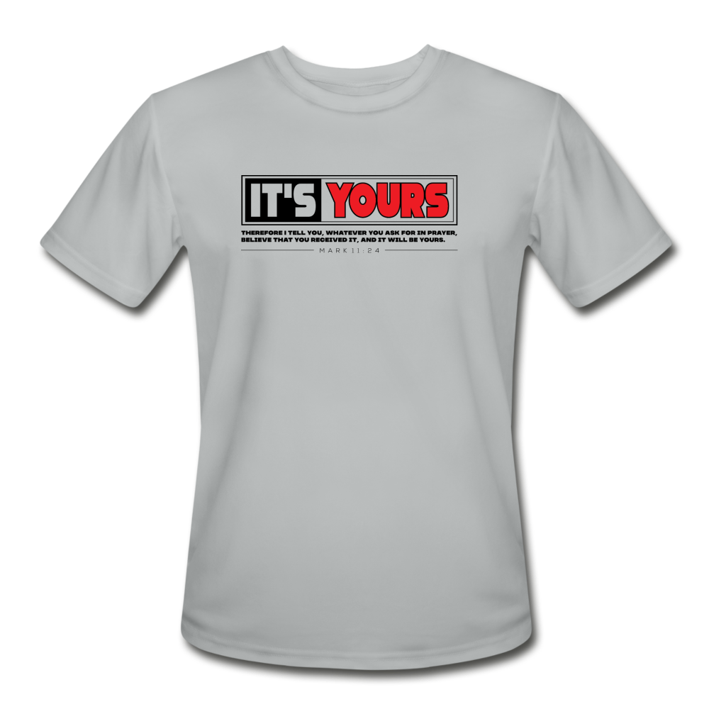 Men’s Moisture Wicking Performance T-Shirt - silver