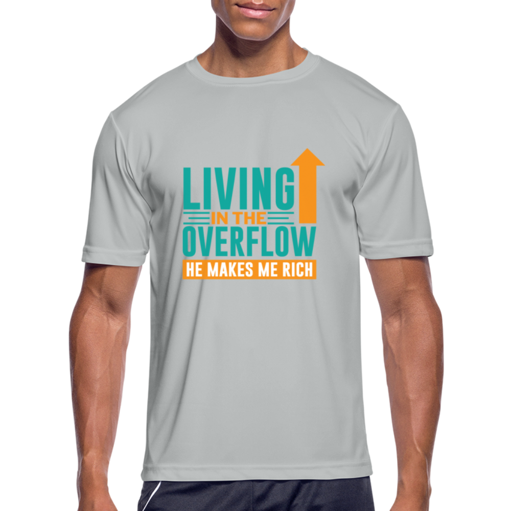 Men’s Moisture Wicking Performance T-Shirt - silver