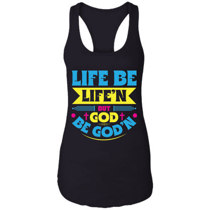 GOD B GOD'N Ladies Racerback Tank