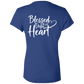 BLESSED WITH A DOPE HEART Jersey V-Neck T-Shirt