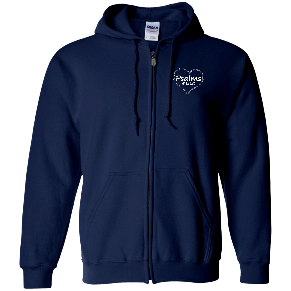 BLESSED WITH A DOPE HEART Zip Up Hooded Sweatshirt