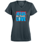 NO GREATER LOVE L’ Moisture-Wicking V-Neck Tee