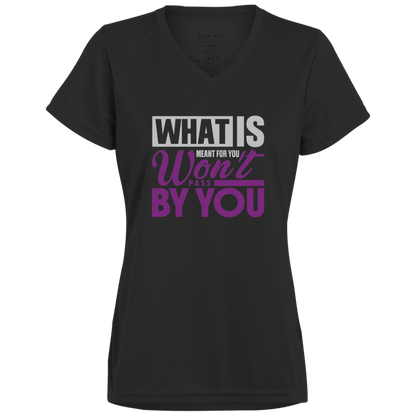 WHAT IS FOR YOU Moisture-Wicking V-Neck Tee