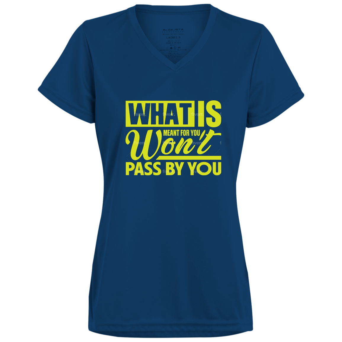 WHAT IS FOR YOU L Moisture-Wicking V-Neck Tee