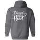 BLESSED WITH A DOPE HEART Zip Up Hooded Sweatshirt