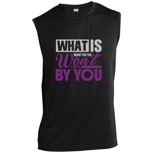 WHAT IS MEANT FOR YOU Sleeveless Performance Tee