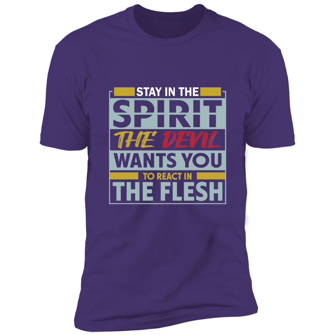 STAY IN THE SPIRIT  Short Sleeve WHT Tee