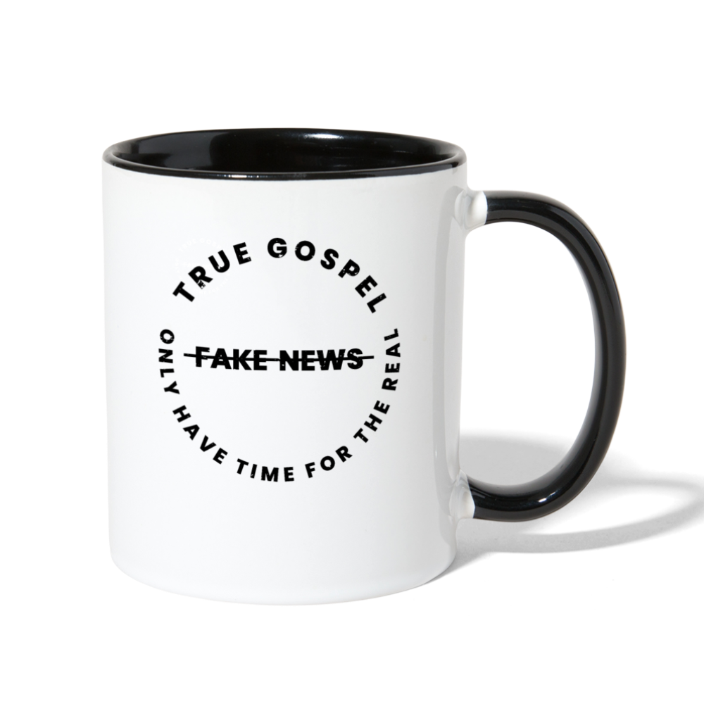 TRUE GOSPEL Contrast Coffee Mug - white/black