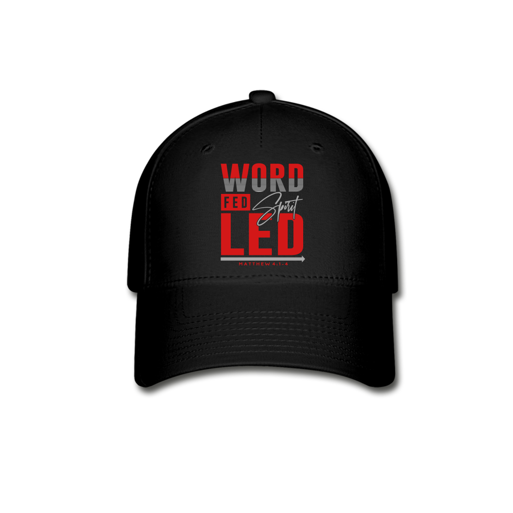 WORD FED SPIRIT LED Fitted Cap - black