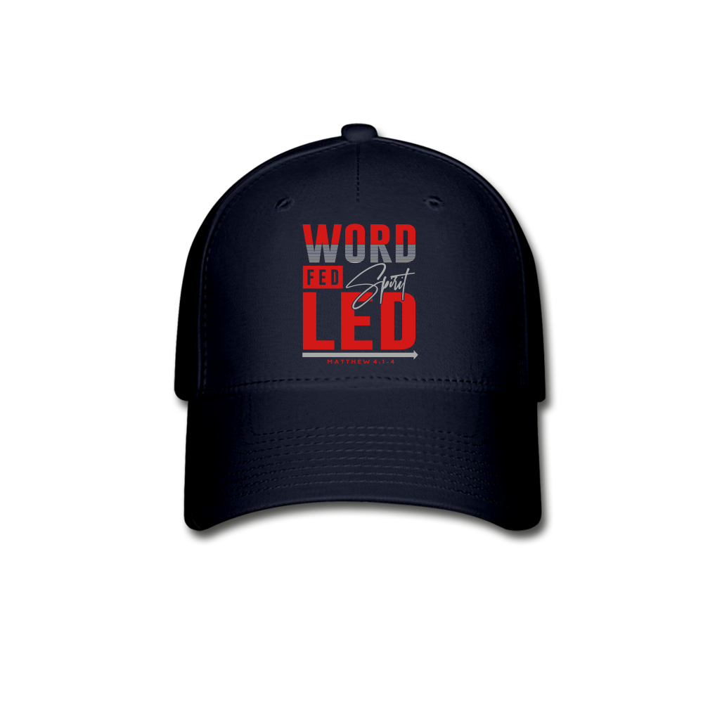 WORD FED SPIRIT LED Fitted Cap - navy