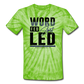 WORD FED SPIRIT LED Tie Dye T-Shirt - spider lime green