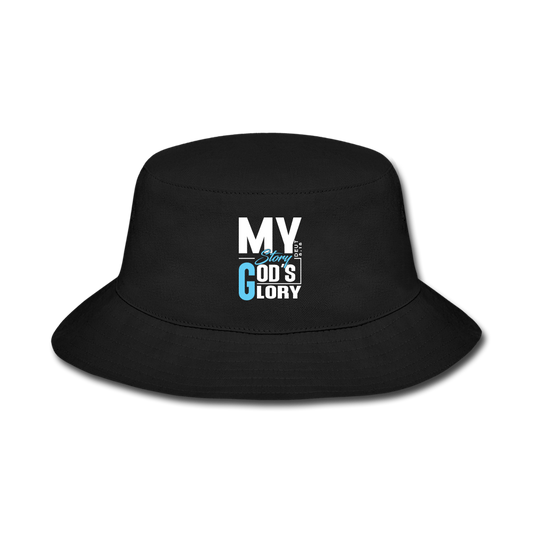 MY STORY GOD'S GLORY Bucket Hat - black