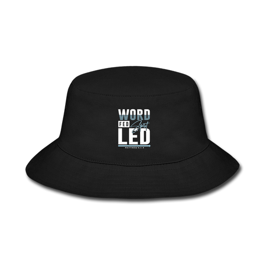 WORD FED SPIRIT LED Bucket Hat - black