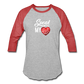 SPEAK TO MY HEART Baseball T-Shirts - heather gray/red