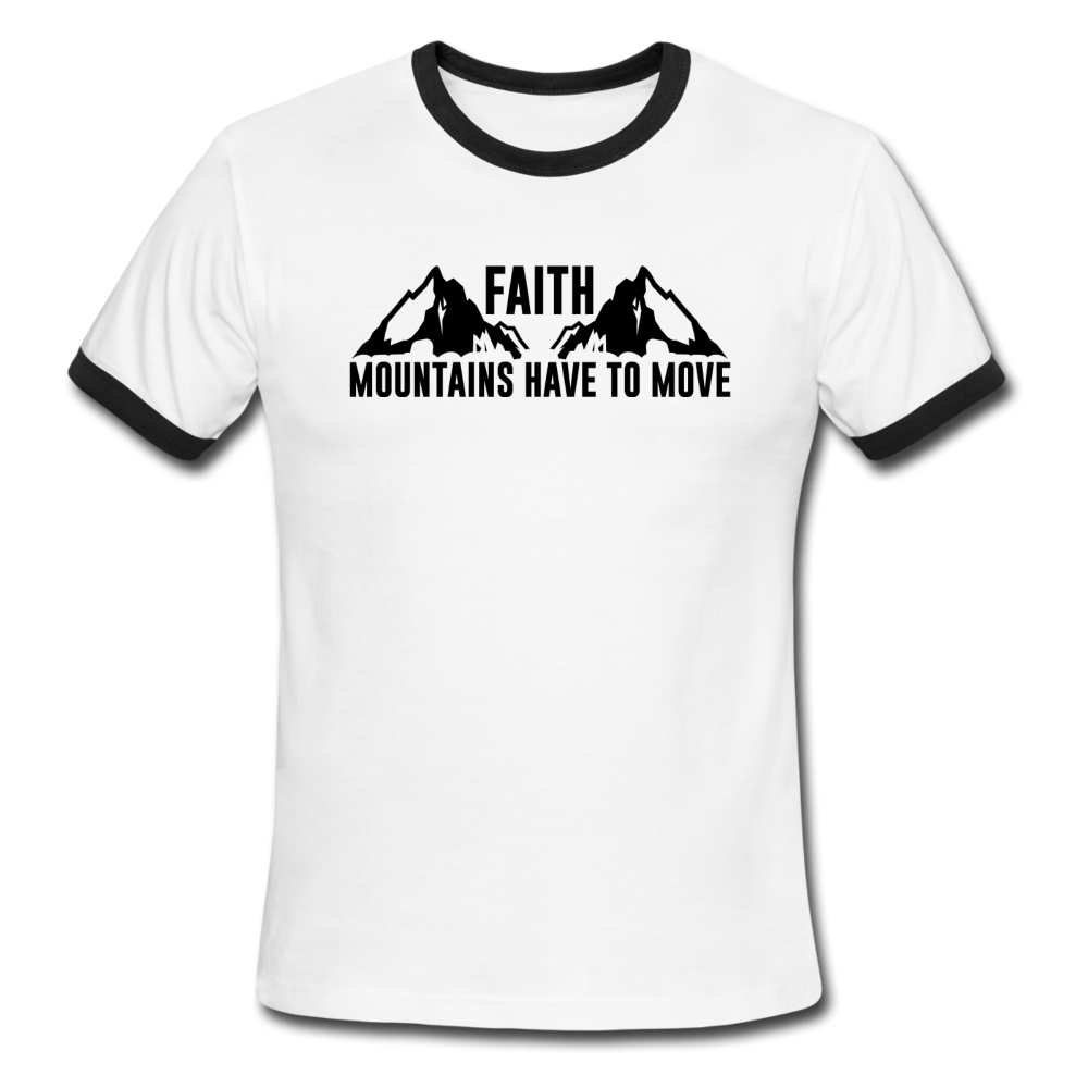FAITH MOUNTAINS HAVE TO MOVE TEE - white/black