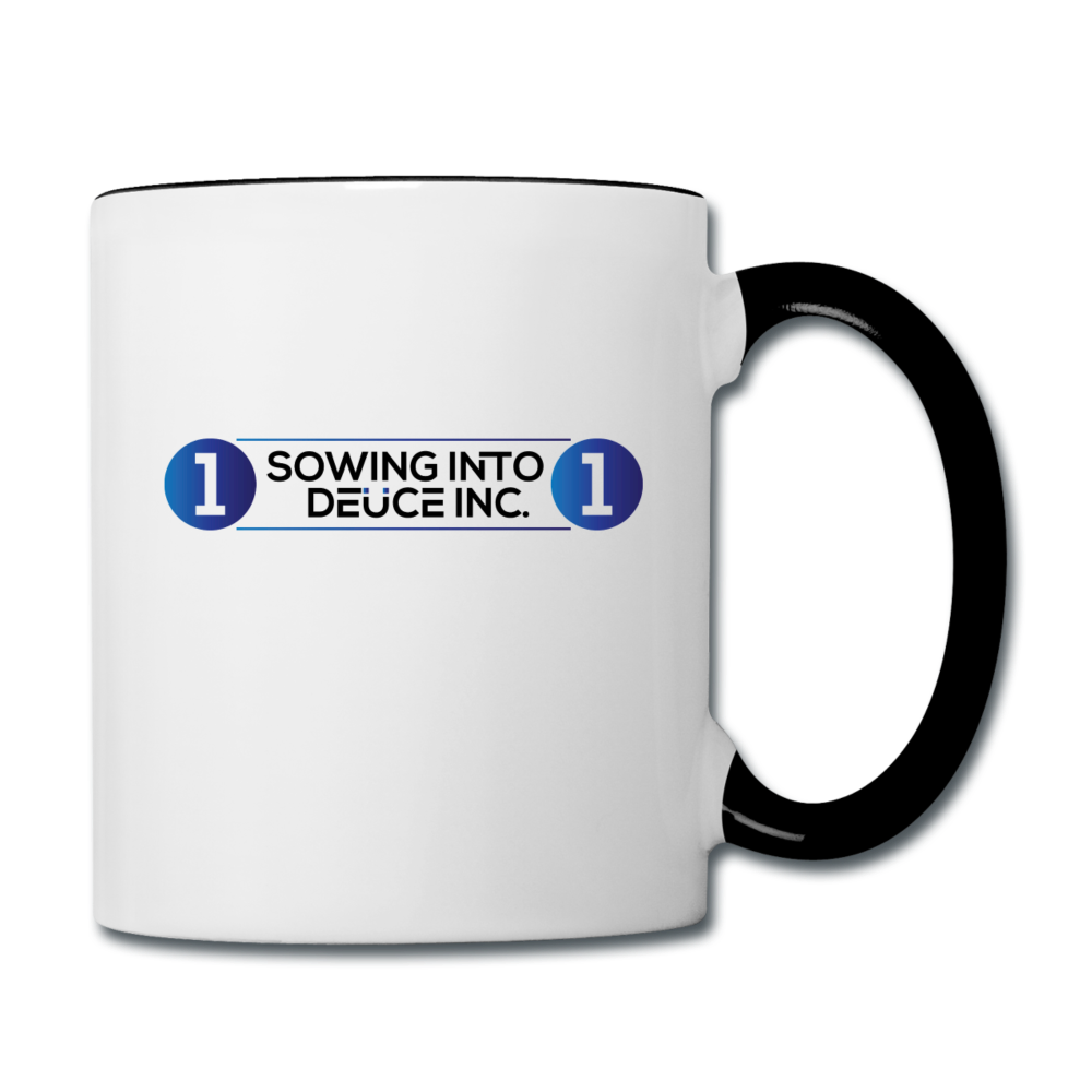 1 SOWING INTO 1 DEUCE INC. Coffee Mug - white/black