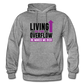 Living In The Overflow Adult Hoodie - graphite heather